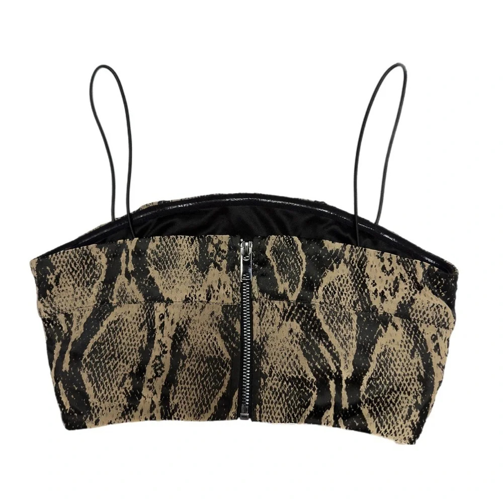 I.AM.GIA Capricorn cropped snakeskin top - Picture 3 of 4